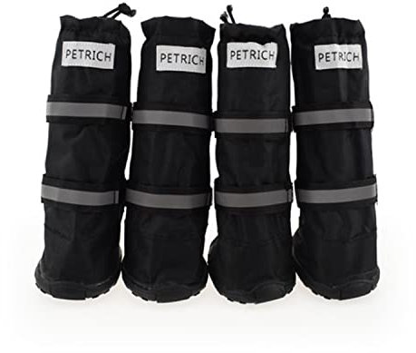 Outdoor Hundestiefel Wasserdicht Einstellbar Winter Hundeschuhe rutschfest Für Regen Schnee Reflektierende Pfoten Schutz Zum Wandern Wasserdicht Hund Regen Schnee Stiefel Schuhe Socken Für Hunde Große