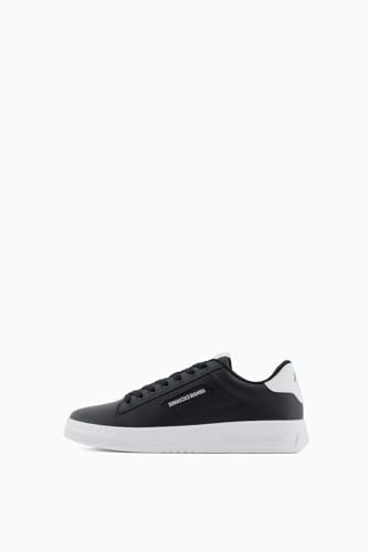 Armani Exchange Herren Seattle Sneaker, Black+op.White, 45.5 EU