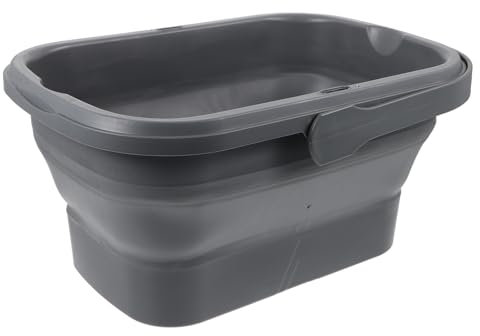 Zusammenklappbarer Picknickkorb Faltwanne Tragbarer Mülleimer Wäschewanne Fußbad-Eimer Picknick-wascheimer Fußbad Becken Camping-wassereimer Hackbrett Käfige Reisen Plastik Faltbar