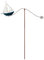NETPROSHOP Windspiel Segelboot Gartendeko Gartenstecker Breite ca. 77cm Höhe ca. 28cm + 110cm Stab