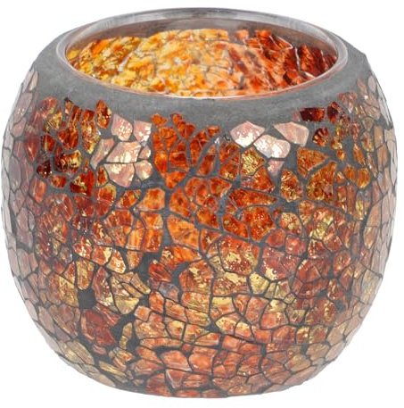 Amosfun Luxury Glass Votive Candle Holder Beautiful Tabletop Decor Wedding Dinner Matches for Candles