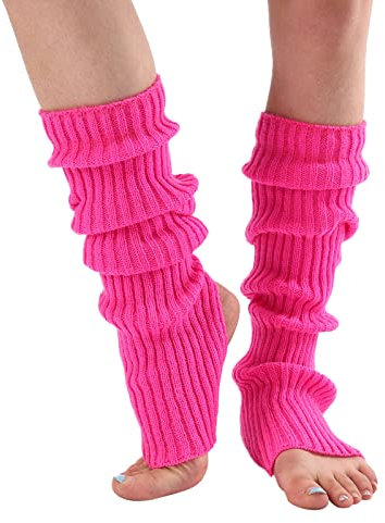 Generic Damen Mädchen Ballettstulpen mit Fersenloch Tanzen Stulpen Ballettstulpen Beinwärmer Ballett Stulpen Legwarmer Armstulpen,Einheitsgröße Für Karneval Tanzen Aerobic Kostüm Accessoires