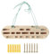 Kletter-Hangboard, Holz-Hängebrett, Türhalterung, glatte Klimmzugstange, Kraftbrett, Wandübung, Fingergriff, Wandklettergriffe für Training, Bau, Kernstärke, Hänge, Übung