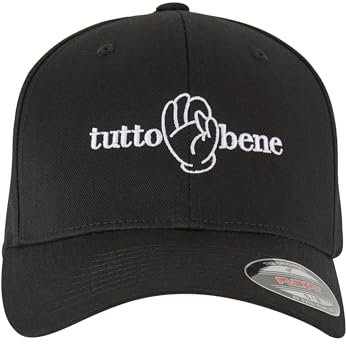 Mister Tee Herren Tutto Bene Flexfit Cap L/XL Black