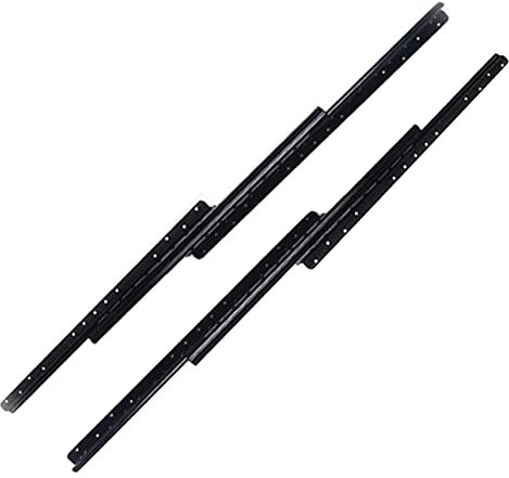 SWAYVES Schubladenschienen, Schubladenführung Für Treppenschrankboden, Versteckte Industrielle Gleitschienen Aus Kaltgewalztem Stahl/60Cm-110Cm