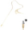KIMAFUN Microfono Gancio per Orecchio Singolo Archetto Headset Headworn Microphone a Condensatore Compatibile con Trasmettitore Bodypack del System Wireless, Mini XLR TA3F, Beige, HC-830 D3