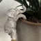 SPEPROECO Cute Climbing Elephant Flower Pot Hugger Figurines Resin Hanging Elephant Statue Planter Pot Decorations for Balcony Patio Lawn Yard
