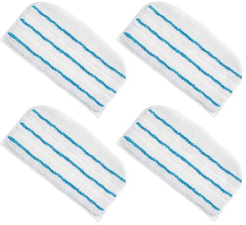 Bamyli 4PCS Washable Steam Mop Pads for Beldray BEL01097 Steam Cleaner, Main Floor Cleaning Mop Replacement Wipes for Black and Decker FSM1600 FSM1610 FSM1620, FSMP20-XJ