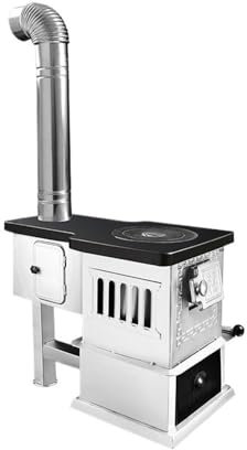 Vedeldad spis Estufa de calefacción de leña for el hogar, estufa de calefacción de leña y carbón de doble uso, estufa interior de invierno Estufa de leña