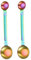 Wedhapy Measuring Spoons 2Pcs Double Heads Coffee Measuring Spoon, 5ml & 15ml Tablespoon Measuring Spoon Stainless Steel Long Handle Measuring Spoons for Precis Baking Measurements Measuring Spoons