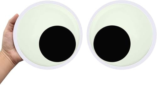 Grande Ojos Manualidades,Olhos para Colar Ojos Móviles Autoadhesivos Redondos Wiggle Ojos de Plastico ideal para Manualidades con Niños,Decoraciones y Actividades Creativas
