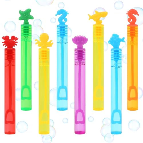 LOMIMOS Mini Bulle de Savon, 16 Bulles de Savon Enfant, Tube Bulle Bubble pour Fête, Jeu, Anniversaire, Mariage