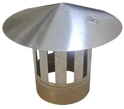 JHDXL Conical Top Chimney Cap, Fireplace Rain Cape With Hood Plate, Thickened Stainless Steel Chimney Cap, Bird-proof Windproof Cap, Easier to Install(23cm/9in)