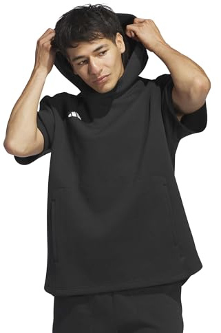 adidas Unisex Dugout Short Sleeve Hoodie – Genderneutral