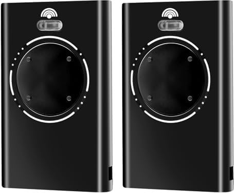 Trasmettitore manuale per apriporta del garage, 868 MHz, compatibile con telecomando FAAC Garage a 4 canali FAAC XT4 868 SLH LR, XT4 868 SLH, XT2 868 SLH, XT2 868 SLH LR, nero (2)