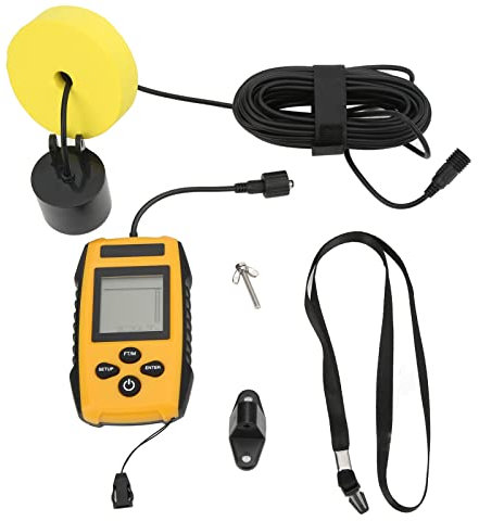 Fischfinder Sonar Detektor LCD Display Wassertiefe Fischpositionserkennung für Kajakfischen mit 45 -Grad -Sensorstrahlwinkel