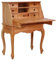 Woonisher Sekretär 78×42×103 cm Massivholz Mahagoni Schreibtisch mit stauraum Regal sekretär
