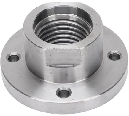 Garosa Adattatore Mandrino 3 Pollici 3 Pollici per il Tornio Paletta 45# in Acciaio con Quattro Fori per Viti per il Filo Mandrino M33 Torna in Legno Torna Piccola Ciotola