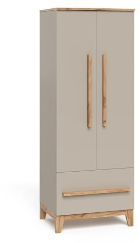 VitaliSpa Kinderkleiderschrank Malia, Cashmere/Artisan, 70 x 186.8 cm | kombinierbar mit weiteren Möbeln der Malia-Serie