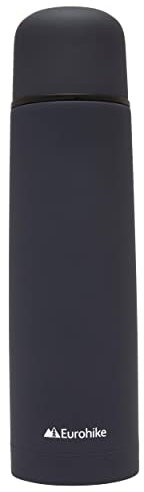 Eurohike Rubberised Vacuum Insulated Flask 750ml Flask with Cap That Doubles as a Cup for Hot or Cold Drinks, Ideal for Days Out, Fishing Trips and Camping.