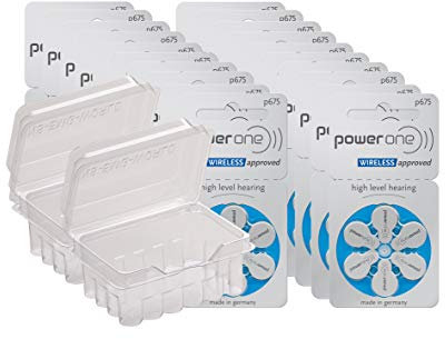 Piles Varta PowerOne pour appareils auditifs type 10 13 312 675 Set 8: 120x Typ 675 blau bleu
