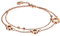 OIDEA Damen Fußkettchen Armband rosegold mit Gravur LOVE Kreis Ring Anhänger Fusskette für Frauen Mädchen
