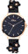 s.Oliver Damen Analog Quarz Uhr mit Leder Armband SO-3700-LQ Schwarz