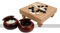 9 x 9 Go Table Set with 8mm Stones and Dark Bowls