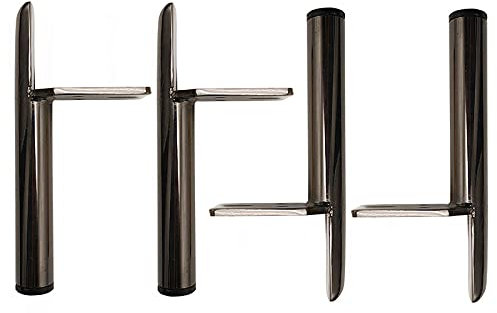 KOOEIN 4 Stück Möbelfüße,DIY Ersatzbeine,metallschrankbeine,sofabeine,für Bett,badezimmerschrank,nachttisch,beschlagfüße,3 Höhen,Grey-15cm/6in