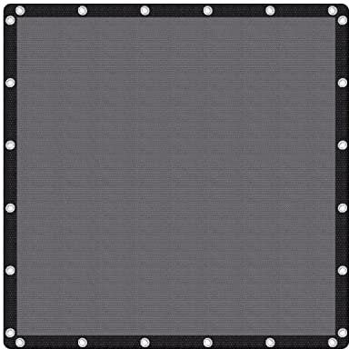 VICLLAX Shade Fabric Sun Shade Cloth Privacy Screen with Grommets for Patio Garden Pergola Cover Canopy 10x10 FT, Grey