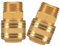 Noosverl 2stk Druckluftkupplung 1/2 Zoll, Außengewinde Messing Druckluftkupplung Innenstecker AG 1/2 Zoll Kupplungsstecker Kupplungsdose Schlauchstecker Ventilsteckdose Gewindestecker