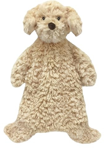 MON AMI Bentley der Welpe Babydecke, 33 cm, weiche Kuscheldecke für Neugeborene, Säuglinge und Kleinkinder, Plüsch-Schmusetuch unverzichtbar