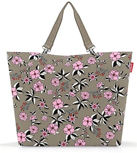 reisenthel shopper XL garden taupe – Geräumige Shopping Bag und edle Handtasche in einem – Aus wasserabweisendem Material