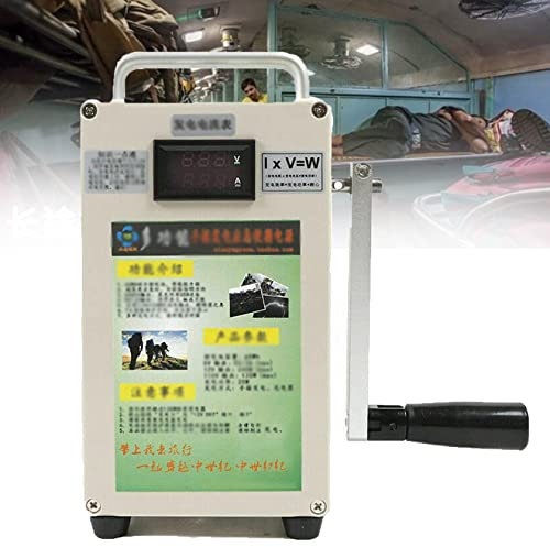 JINTAOMA Generatore Ad Energia Solare, Generatore A Manovella, Generatore per Il Campeggio, Generatore di Caricabatteria USB Portatile di Emergenza,220V