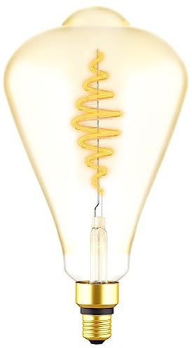 NCC-Licht LED Spiral Filament ST164 Edison 7W = 40W E27 Gold 470lm extra warmweiß 1800K DIMMBAR