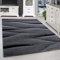 SIMPEX Kurzflor Teppich, Ombre Design, Teppich Schwarz, 200 x 290 cm, Teppich modernen Stil, Teppich Wohnzimmer