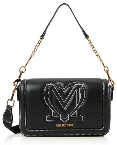 Love Moschino Damen Schultertasche, Schwarz Schultertasche, Schwarz