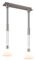 Trio Leuchten Pendelleuchte Stanley 319500207, Metall Nickel matt, Glas Weiß, exkl. 2x E27