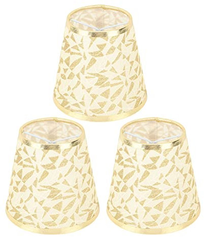 3 Pièces E14 Clip sur Abat-jour Baril Moderne Pas de Bougie Lustre Ampoules en Spirale Ampoules Sphériques Ampoules Rondes Calibre E14 Tissus de Lampe Pince en Fer sur Abat-jour