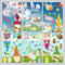 SILARLAIT Fensterbilder Ostern, 9 Stück Aufkleber, Selbstklebend & Repositionierbar & Wiederverwendbar, Fensterbilder für Frühling und Ostern, Frühlingsdeko Osterdeko Kinder für Glas, Vitrinen