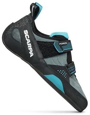 Scarpa M Force Blau - Komfortabler gepolsterter Herren Kletterschuh, Größe EU 46 - Farbe Conifer - Azure