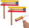 KSJEHW 2 Stück Holzratsche Geräusche Maker, Holz Spinning Ratsche, Krachmacher, Holz Rassel Ratsche, Musikinstrument für Kinder, für Spiele Parteien Veranstaltungen, Sportveranstaltungen