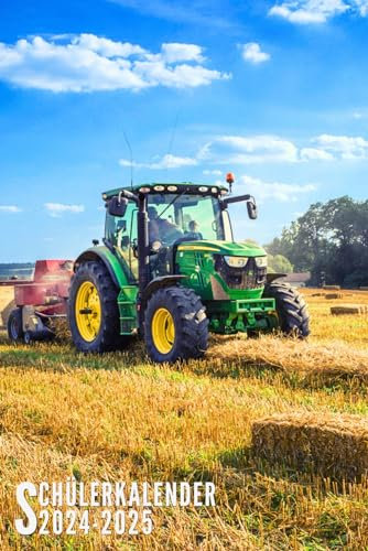 Schülerkalender 2024/2025: Traktor - Schulplaner Für Grundschule, Mädchen, Jungen, Teenager Mit Wochenplaner Und Mehr| Raum Für Fach, Aufgaben, Notizen