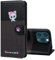 FALUWONRU per iPhone 13 Pro Carte di Credito Custodia in Pelle Cover Apple 13 Pro a libro Magnetica Custodia Custodia a Portafoglio di Cane e Gatti Cartoon per Donne,Nero&Gigio Scuro