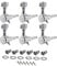 Retro Inline Gitarren Locking Mechaniken E Gitarren Teile