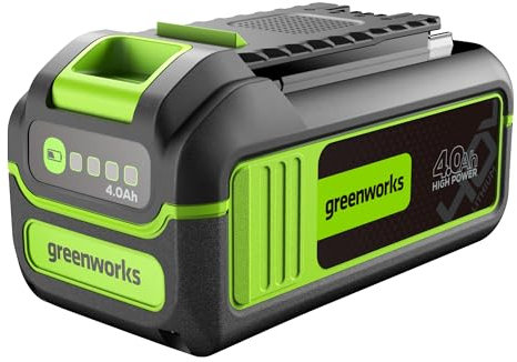Greenworks 40V 4.0Ah Lithium-Ion High-Power Battery, Upgraded with 22% Power Boost (Genuine Battery / 75+ Compatible Tools)