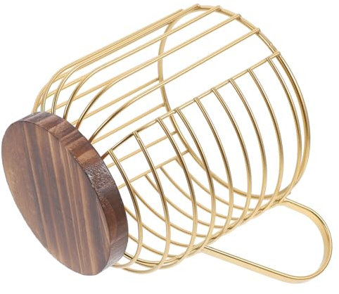 Mikinona Coffee Capsule Holder Coffee Filter Holder Espresso Capsules Keeper Coffee Station Organizer Counter Cup Holder Espresso Pod Organizer Espresso Capsules Holder Display Holder Wood