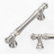 Amerdeco 6 Pack Brushed Satin Nickel Cabinet Pulls 96mm Hole Center Cabinet Hardware Kitchen Cabinet Handles for Bathroom Drawer Pulls Dresser Pulls AM022