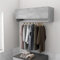 Gecheer Armadio Grigio Cemento,Armadio Sospeso,Armadio Appendiabiti,Mobile Pensile da Bagno,Armadietto da Parete per Il Cucina,per Bagno,Cucina o Zona Lavanderia,100x32,5x35 cm in Legno Multistrato
