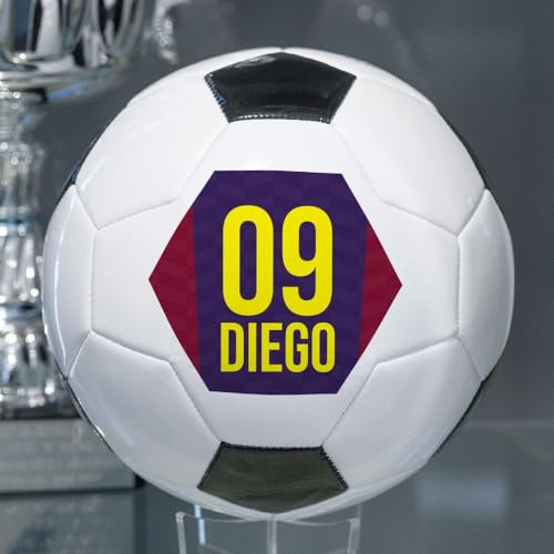 Wanapix | Personalisierter Fußball | Fußbälle mit Name, Foto und Text | Fussball für Kinder und Erwachsene | Basic | Barcelona